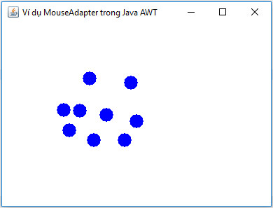 Ví dụ MouseAdapter trong Java AWT