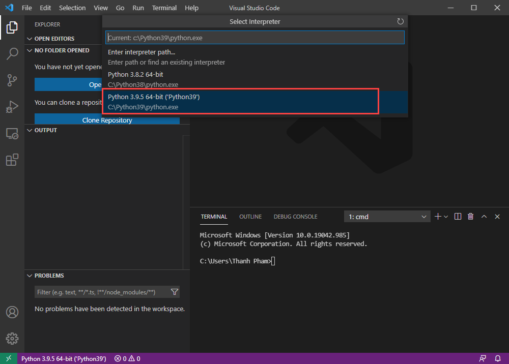 Hướng dẫn bạn lập trình Python với Visual Studio Code Studio Code