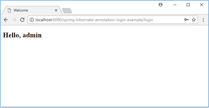 Ví dụ login trong Spring 4 Web MVC - Hibernate 4 Annotation