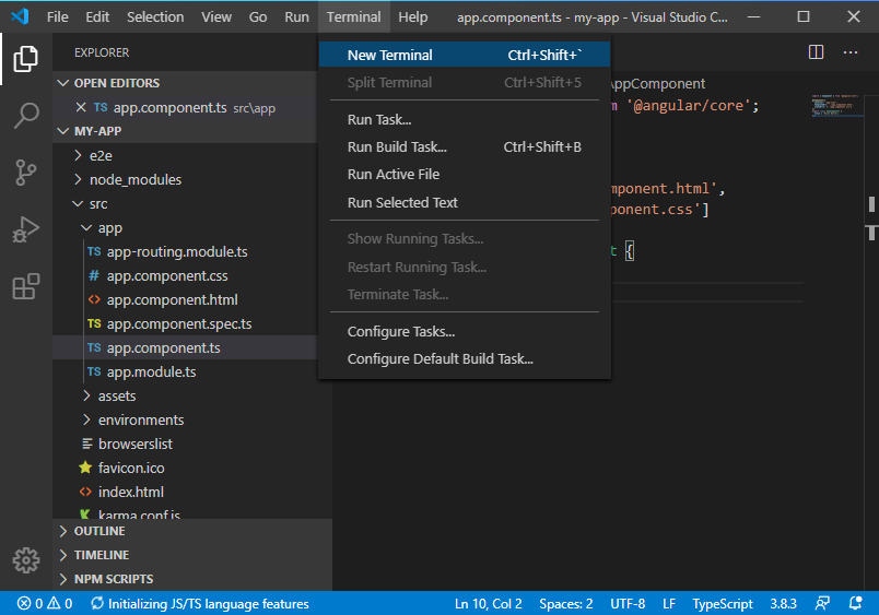 Hướng dẫn lập trình Angular 7 với trình soạn thảo Visual Studio Code