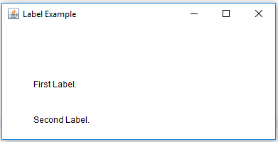 Ví dụ Label trong Java AWT