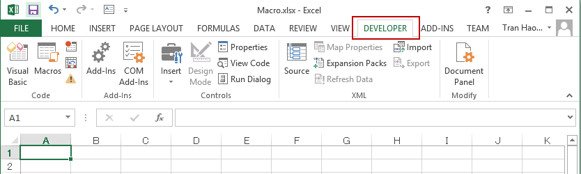 Tạo một Macro trong Excel