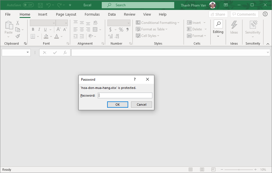 Bảo mật tập tin Excel