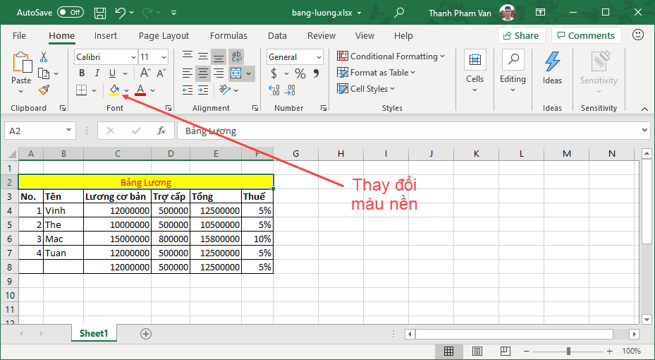 Cách tìm ô trống Excel tô màu ô trống trong Excel