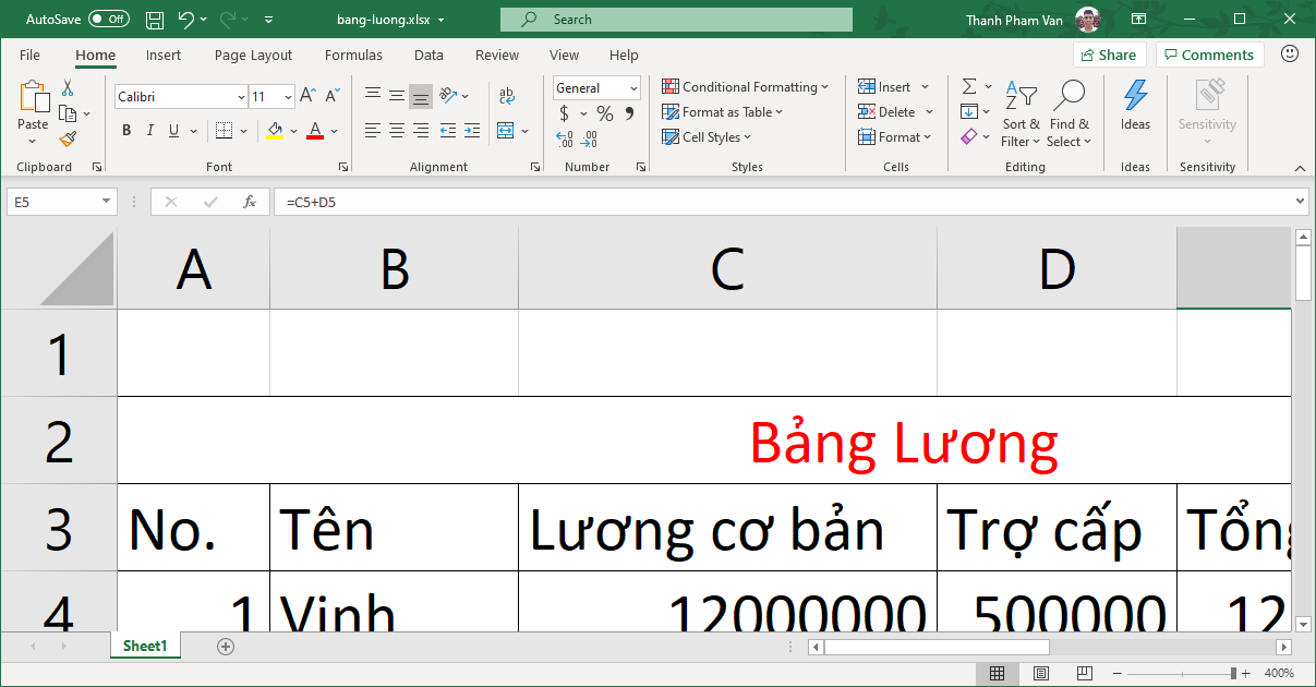 Phóng to, thu nhỏ trong Excel - Zoom in, Zoom out trong Excel