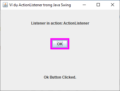ActionListener trong Java Swing