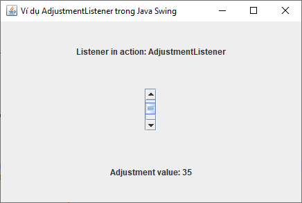 AdjustmentListener trong Java Swing