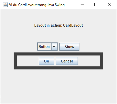 CardLayout trong Java Swing