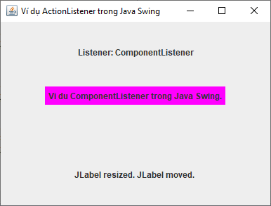 ComponentListener trong Java Swing