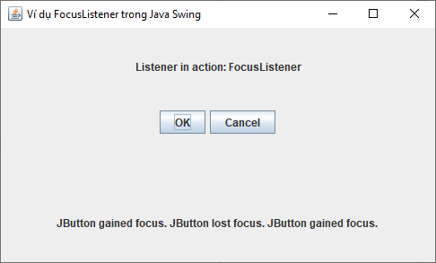 FocusListener trong Java Swing