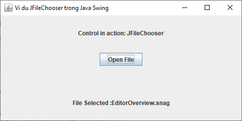 Lớp JFileChooser trong Java Swing