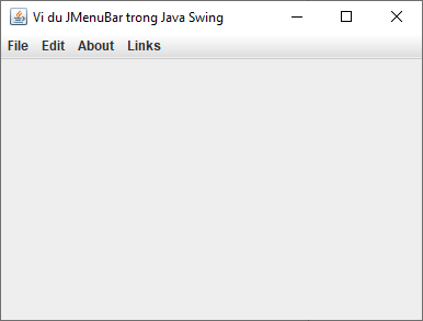 Lớp JMenuBar trong Java Swing