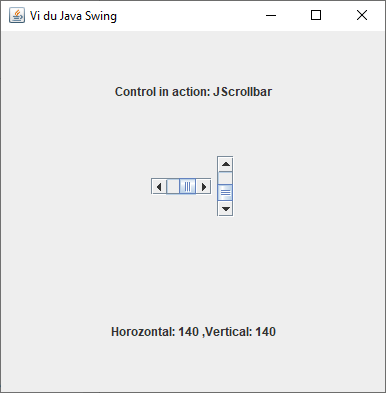 Lớp JScrollBar trong Java Swing