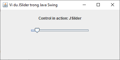 Lớp JSlider trong Java Swing