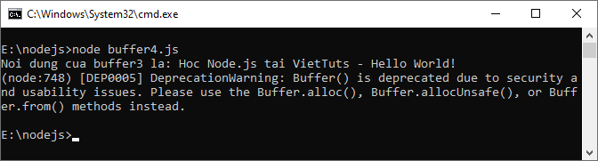 Buffer trong Node.js